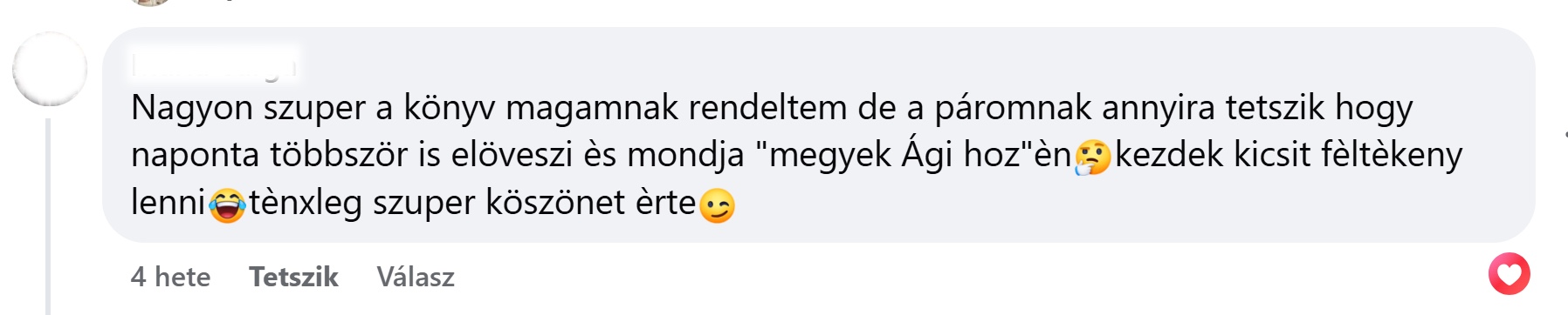 visszajelzes az A1 es konyvrol